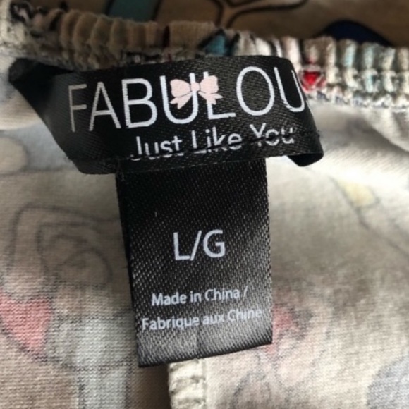 NWOT romper sleepwear loungewear leisurewear yoga pattern fabric size large - Picture 8 of 8